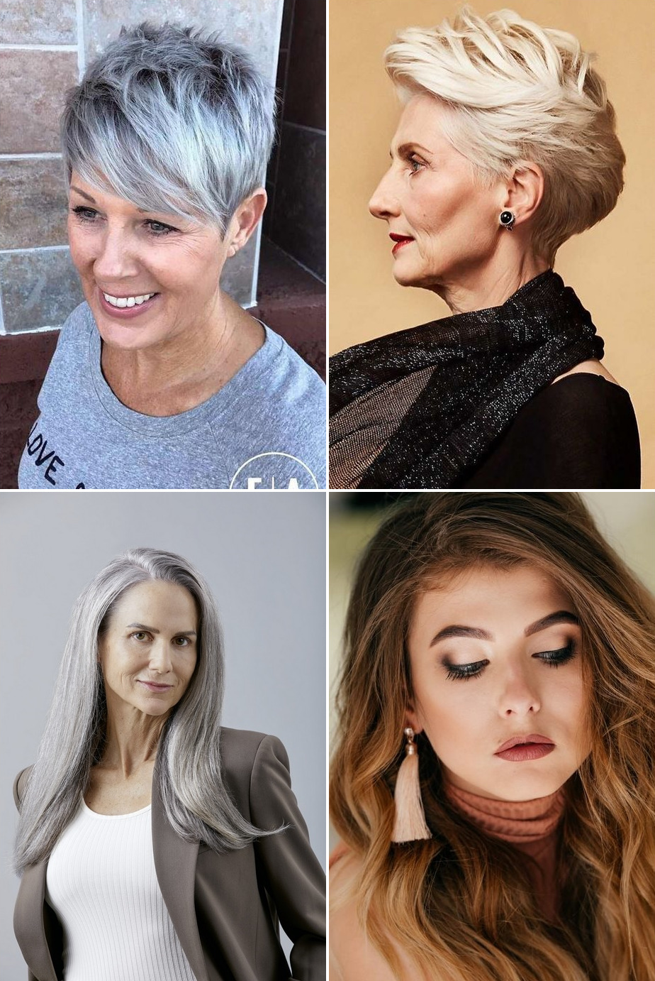 Szürke frizurák nők 2023