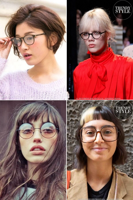 Frizurák szemüveggel 2023
