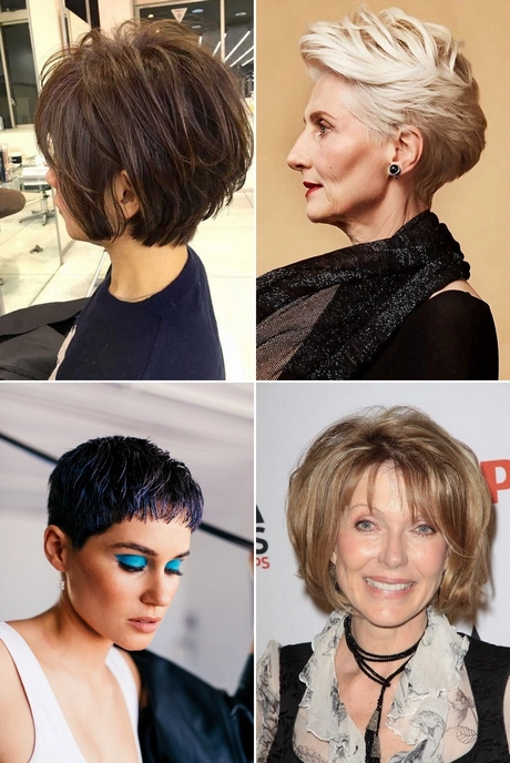 Rövid hajvágás 2023 idősebb hölgyek