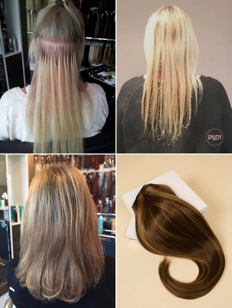 Hajhosszabbítás rövid haj előtt és után