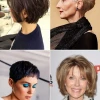 Rövid hajvágás 2023 idősebb hölgyek