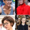Női rövid hajvágás 2023 szemüveggel