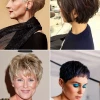 Rövid hajvágás idősebb hölgyek számára 2023