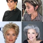 Közepes hosszúságú frizurák idősebb hölgyek